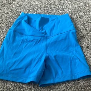 Blue biker shorts